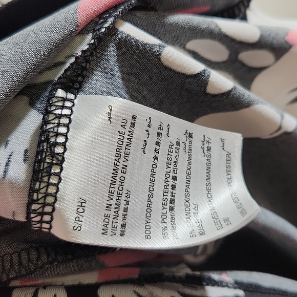 Alfani Blouse Womens Small Top Floral Black White Tan Red Career - Picture 3 of 11